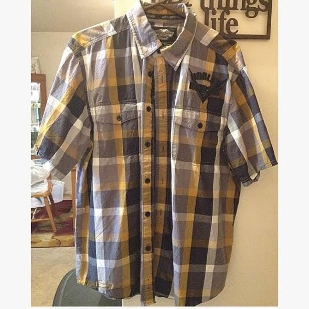 NWOT Harley Davidson Button Down Flannel
